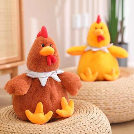 Big Belly Chicken Plush Toy - Cuckoo Rooster Doll for Kids 