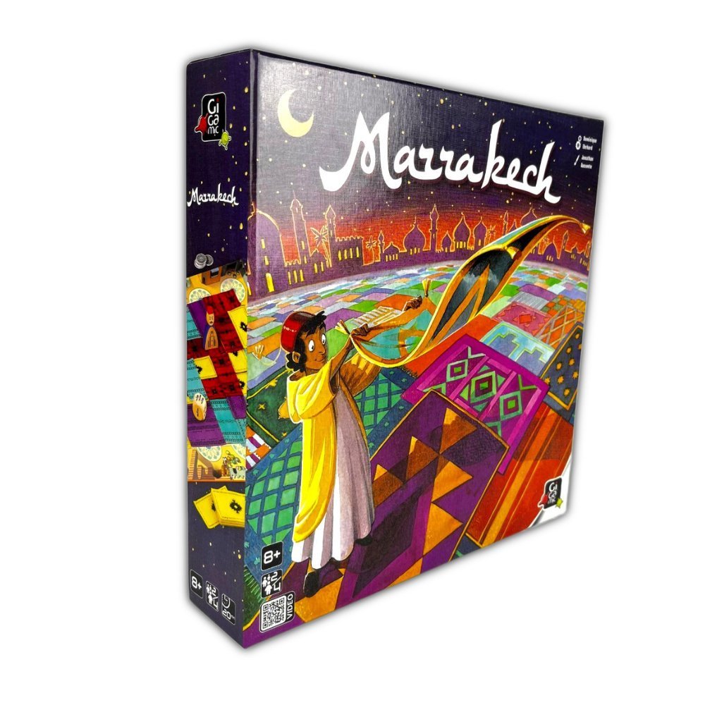 1-40.jpg Marrakech Board Game – Carpet Strategy Game for 2-4 Players - Image 1