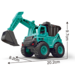 Inertial Excavator Dump Truck Toy - Engineering Vehicle for Kids  - Image 3