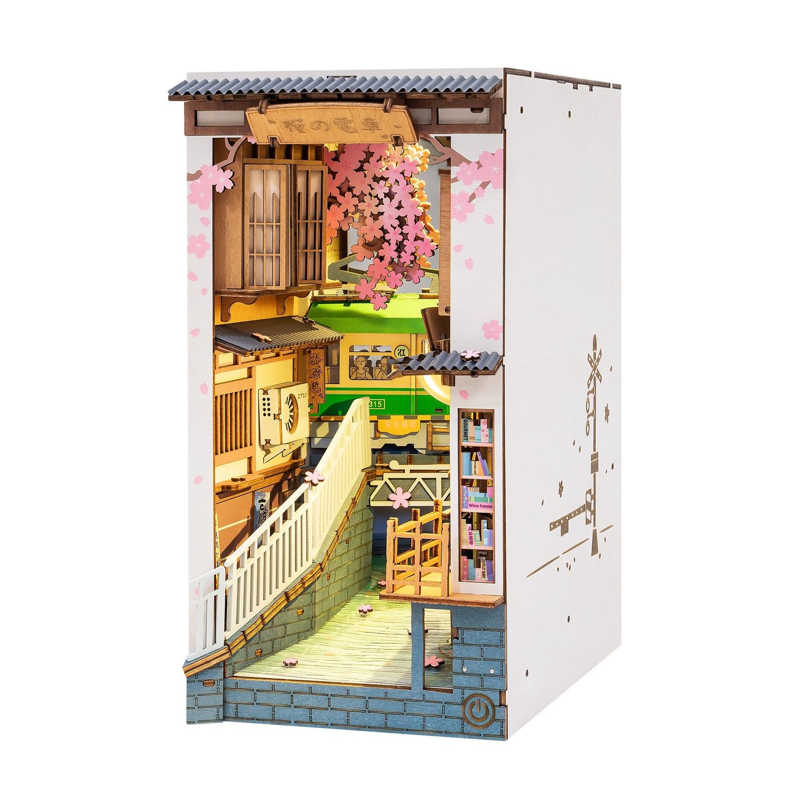 Hands_Craft_DIY_Miniature_Book_Nook_Kit_Sakura_Tram.jpg Sakura Tram - Image 1