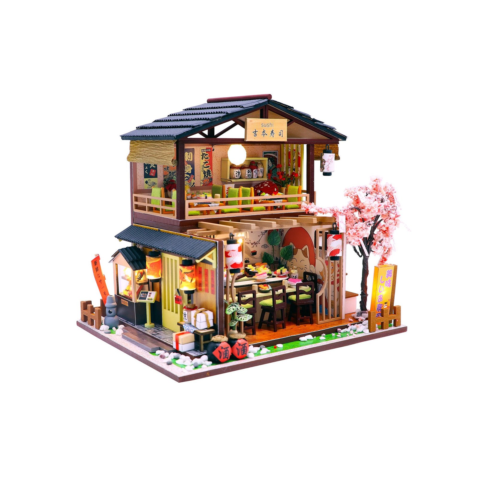 Hands_Craft_DIY_Miniature_House_Kit_Sushi_House.jpg Sushi House - Image 1