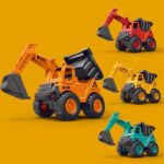 Inertial Excavator Dump Truck Toy - Engineering Vehicle for Kids 