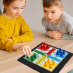 Parcheesi Board Game – Classic Family Ludo Set, Foldable Travel Board 