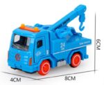 Children’s Mini Alloy Pull Back Car Set - Fire Truck, Excavator & Toy Vehicles  - Image 9